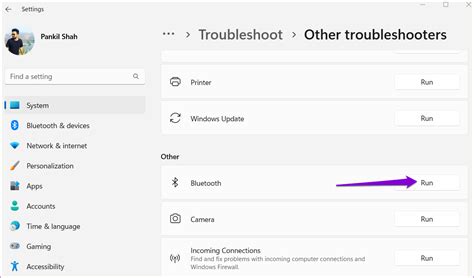 4. Run the Windows Bluetooth Troubleshooter