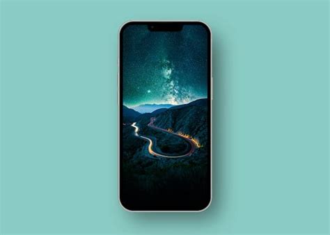 4. Starry horizon landscape iOS wallpaper