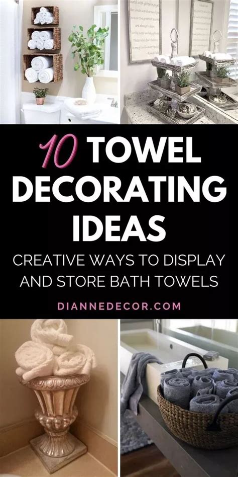 4. Store and display towels with decorative objects