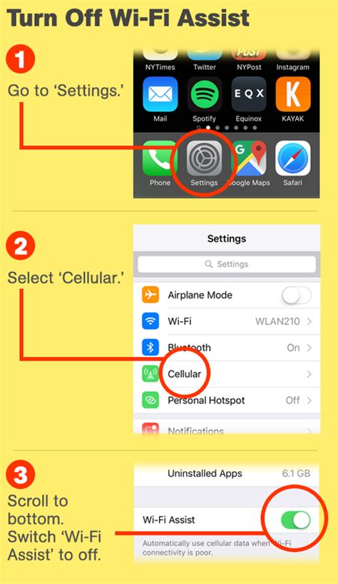 4. Turn Off Wi-Fi Assist