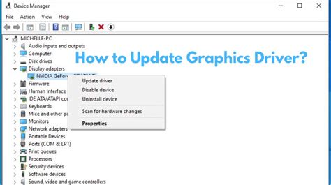 4. Update Graphics Driver