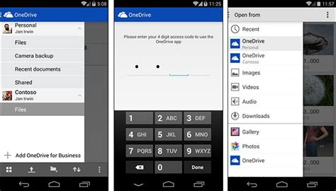 4. Update OneDrive and Android