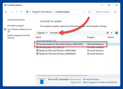 4. Update Windows or Roll Back the Update