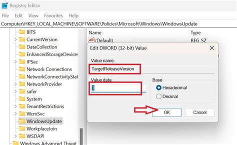 4. Update the Windows Registry