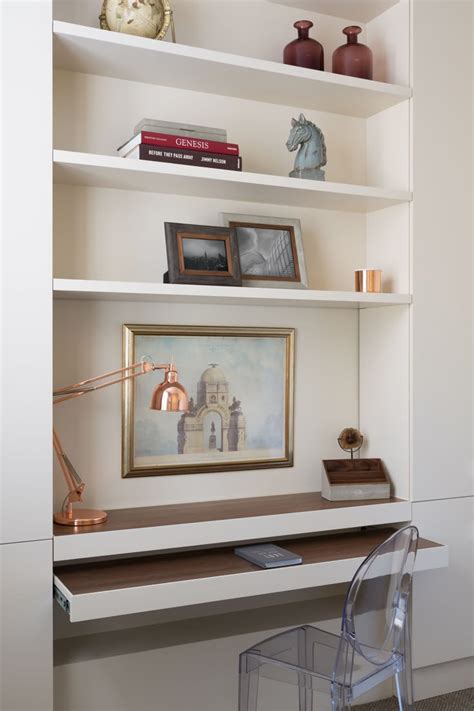 4. Use a bedroom alcove for a hidden desk