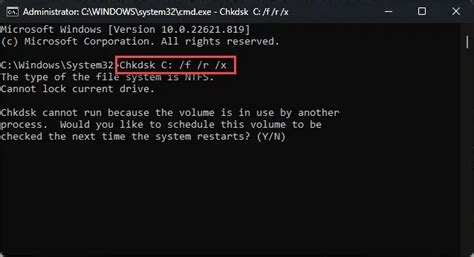 4. With the CHKDSK Utility