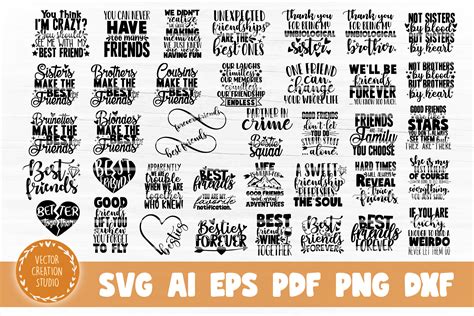 Download 40 Friendship Quotes Bundle Crafts