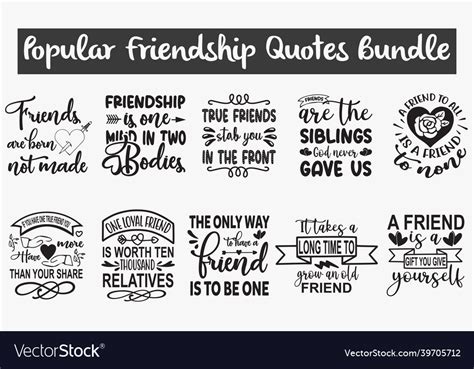 Download 40 Friendship Quotes Bundle Cut Files