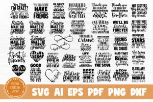 Download 40 Friendship Quotes Bundle Files For Crafts