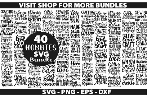 Download 40 Hobbies Bundle Printable