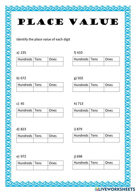 40 MATHS WORKSHEET FOR GRADE 2 OF PLACE VALUE