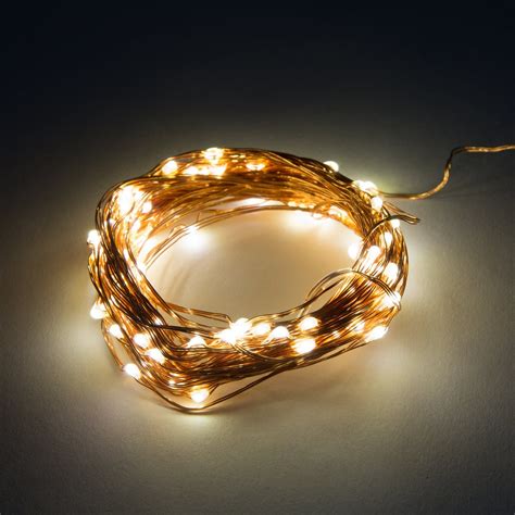 40 warm white led battery operated fairy lights