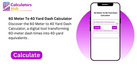 40 yard dash calculator