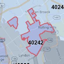 40242 Zip Code Map