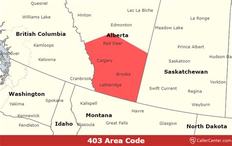 403 Area Code Time Zone Map