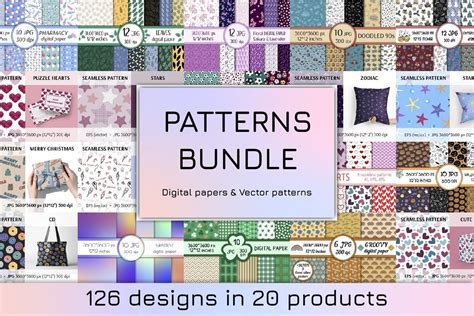 Download 407  Patterns Bundle Gif Commercial Use for Cricut