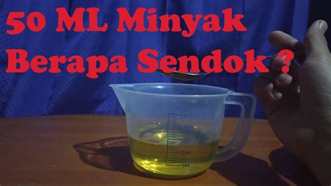 40 ml minyak goreng berapa sendok?