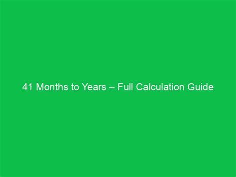 From Crib to Kindergarten: Uncovering the Wonders of 41 Months in Years