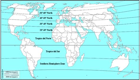 42 Degrees North Latitude Map