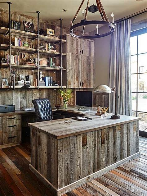 63 Awesome Rustic Home Office Designs DigsDigs