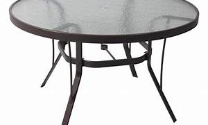 Suncoast Cast Aluminum 42'' Round Glass Top Dining Table 42Kd