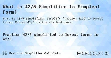 42/5 simplified