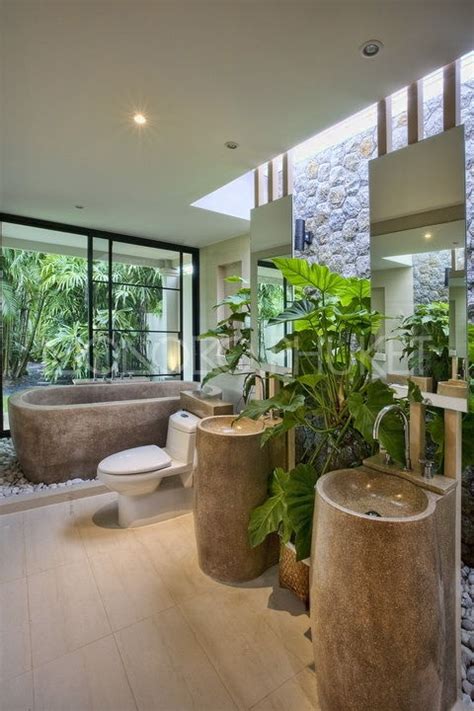 40+ nature inspired bathrooms that will refresh you 40 tropical