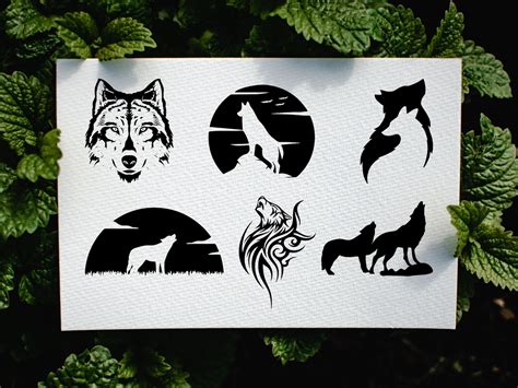 Download 424  Wolf Pattern Design Bundle PNG Files for Cricut