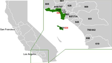 424 area code location zip code
