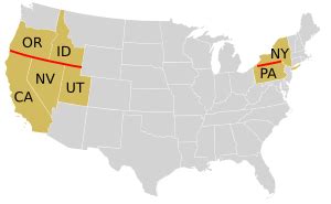 42Nd Parallel On Us Map