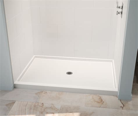 Upgrade Your Bathroom with a Spacious 42x60 Shower Pan with Bench - Perfect for Relaxing and Refreshing Showers