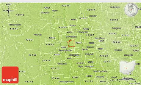 43214 Zip Code Map Lines