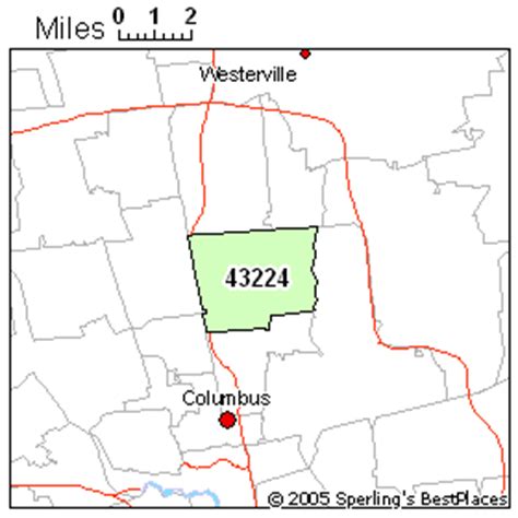 43224 Zip Code Map