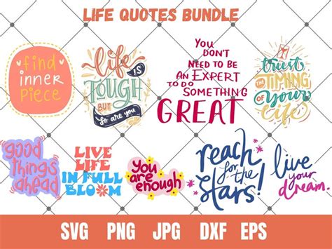Download 437  Life Quotes Bundle PSD Files DXF Files