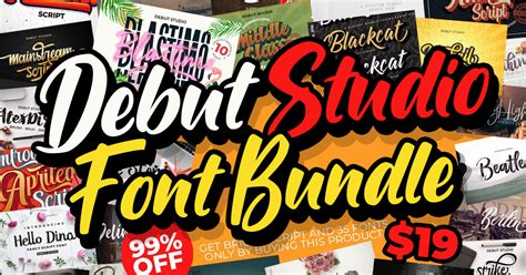 Download 44  Debut Studio Font Bundle PSD Commercial Use Free PSD Mockups