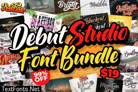Download 44+ Debut Studio Font Bundle PSD Silhouette