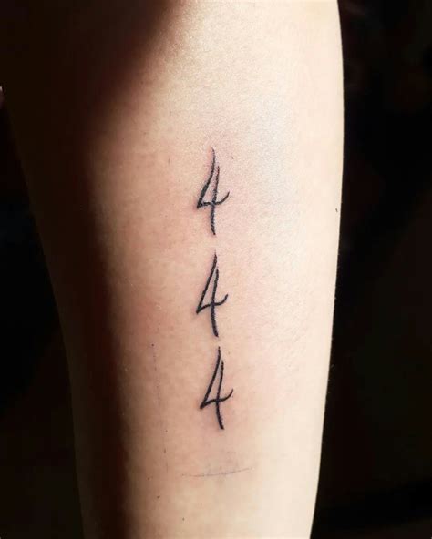 444 Angel Number Tattoo Ideas For 2023