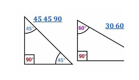 Day 1 HW Special Right Triangles 45 45 90, 30 60 90 YouTube