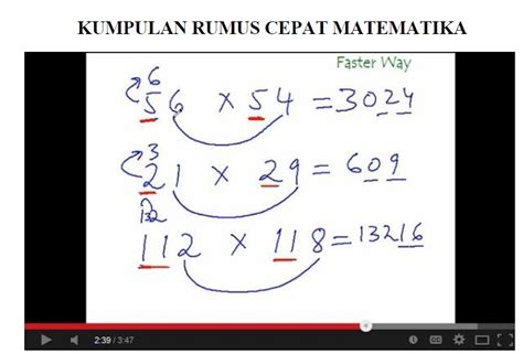 45+ Rumus Matematika Cepat