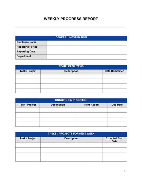 45+ Weekly Report Templates - DOC, Excel, PDF
