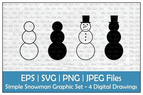 Download 450+ Simple Snowman Svg Images Printable