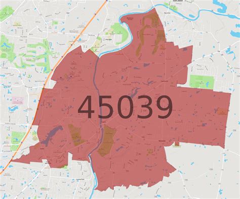 45039 Zip Code Map