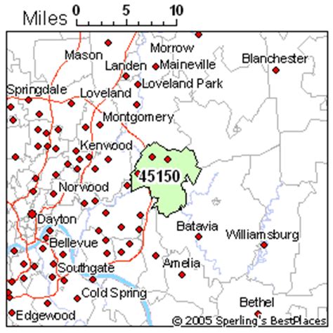 45150 Zip Code Map