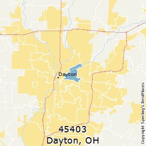 45403 Zip Code Map