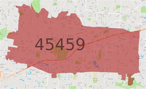 45459 Zip Code Us Map
