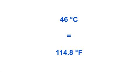 46 Celsius To Fahrenheit