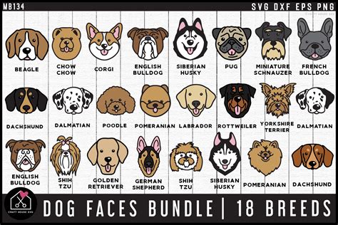 Download 460+ Dog Breeds Bundle PSD Cut Files