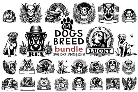 Download 460+ Dog Breeds Bundle PSD Files