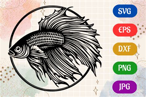 Download 464+ Betta Fish Svg DXF File Cameo