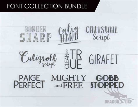 Download 467  Font Bundle Collection Images Files DXF Files